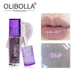 OLIBOLLA Glossy Shimmer Multi-color Lip Glaze Non-stick Cup Lip Oil