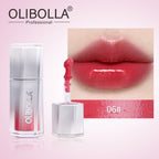 OLIBOLLA Misty Moist Lip Glaze, Long-lasting, Light Texture, Non-stick Cup, Hydrating Lip Gloss