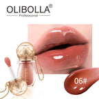 OLIBOLLA Retro Round Lip Gloss 6 Colors Hydrating Plumping