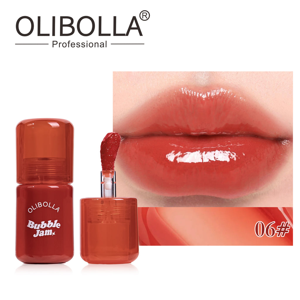 OLIBOLLA Pearlescent Mirror Lip Gloss Easy Color Payoff Non-stick Cup Lip Makeup