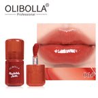 OLIBOLLA Pearlescent Mirror Lip Gloss Easy Color Payoff Non-stick Cup Lip Makeup