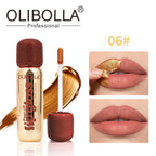 OLIBOLLA Matte Gold Peel-off Lip Liner Gloss Waterproof Long-lasting