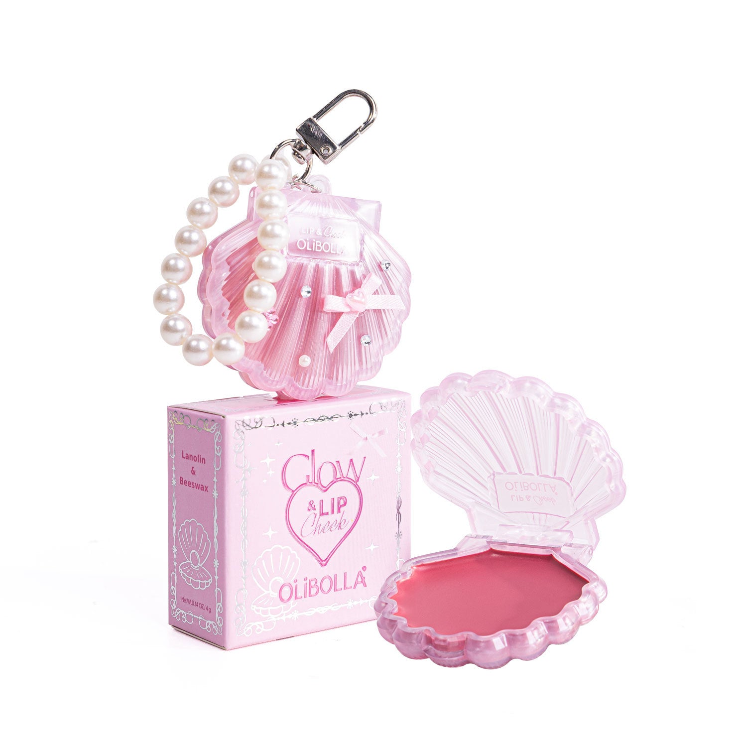 OLIBOLLA Shell Blush Balm, Multi-Use Lip & Cheek