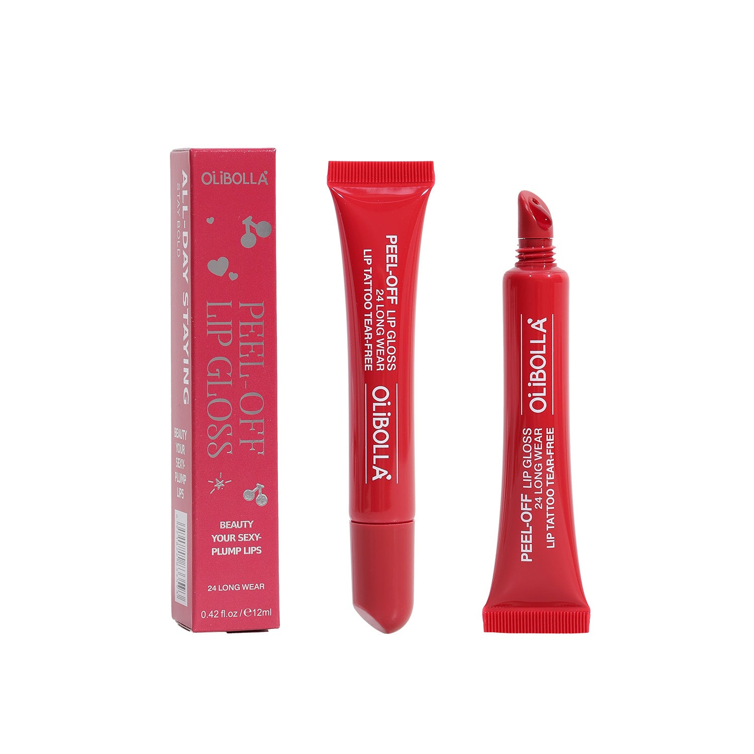 OLIBOLLA Peel-off Lip Tint Waterproof Long-lasting Matte Lip Gloss