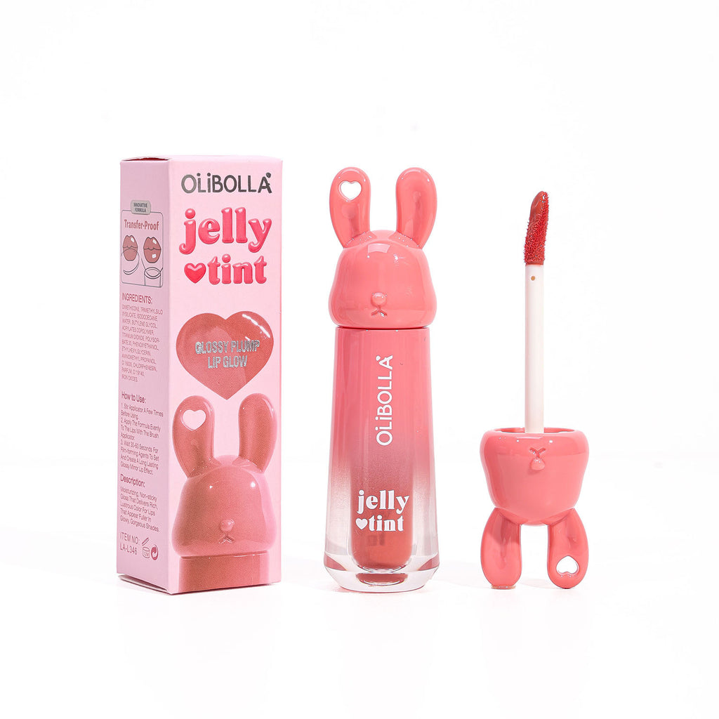 OLIBOLLA Rabbit Jelly Mirror Lip Gloss Non-stick Fade-proof