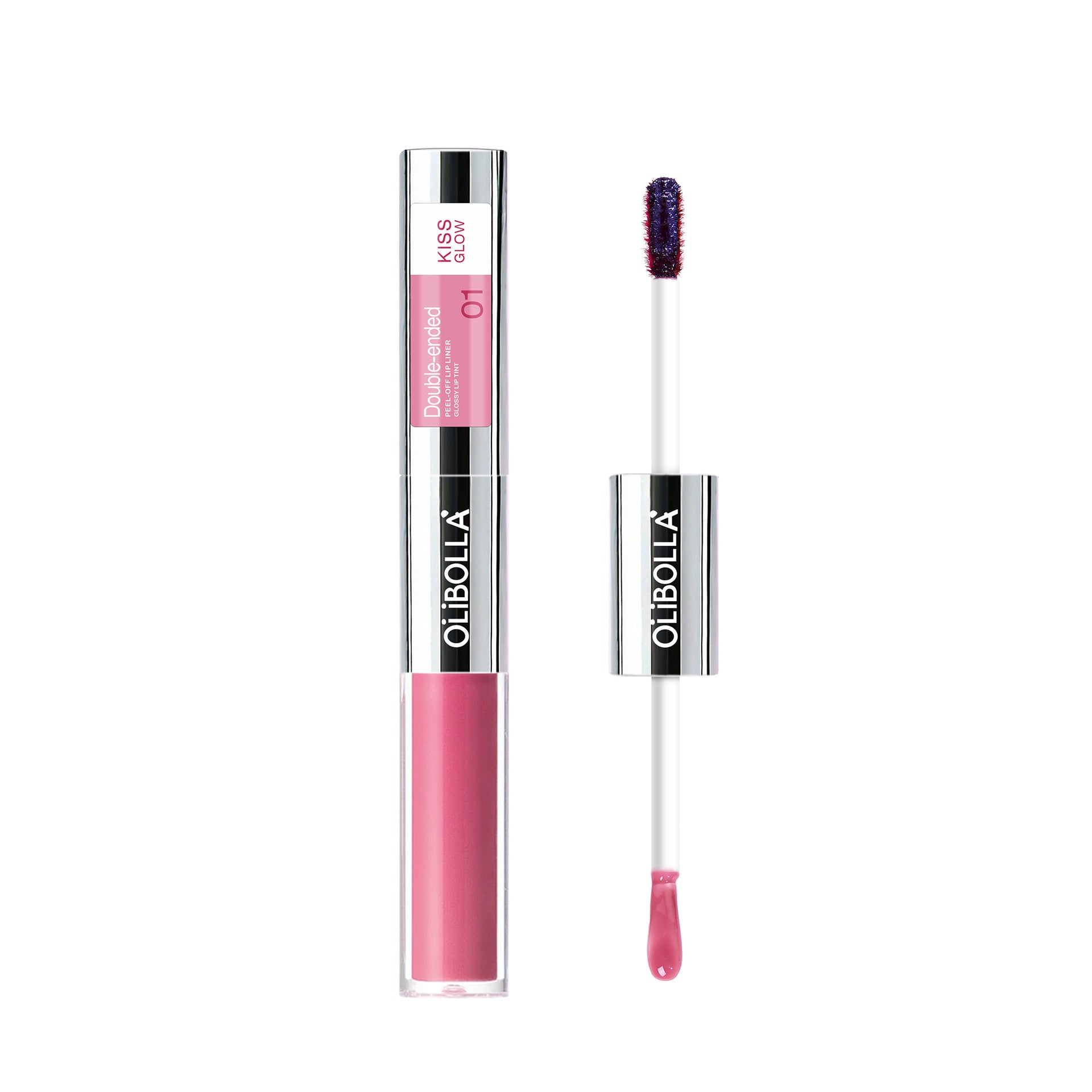 Pearlescent Blue Dual-ended Peel-off Lip Gloss & Lip Liner