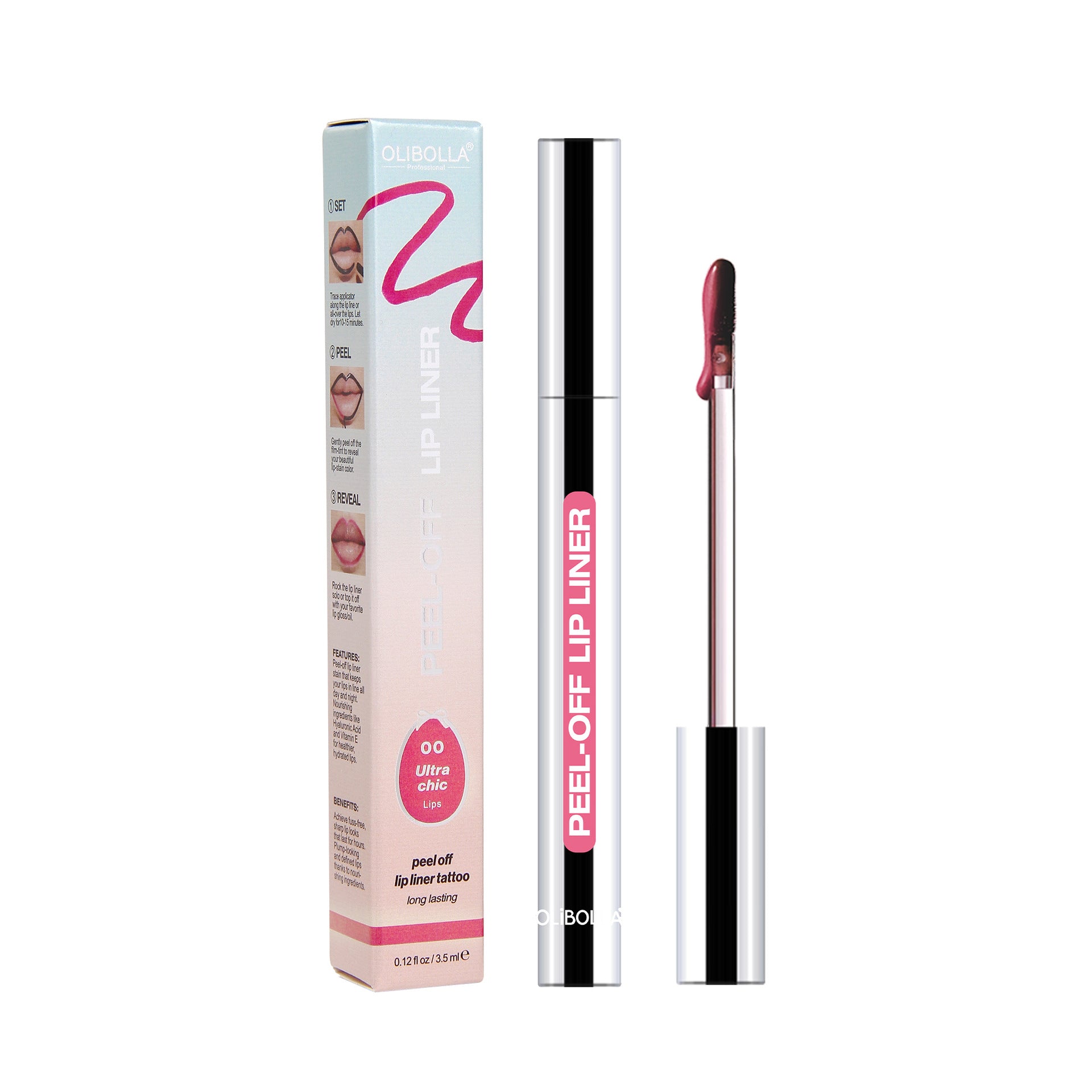 Matte Peel-off Lip Tint Waterproof Long Lasting Lip Liner