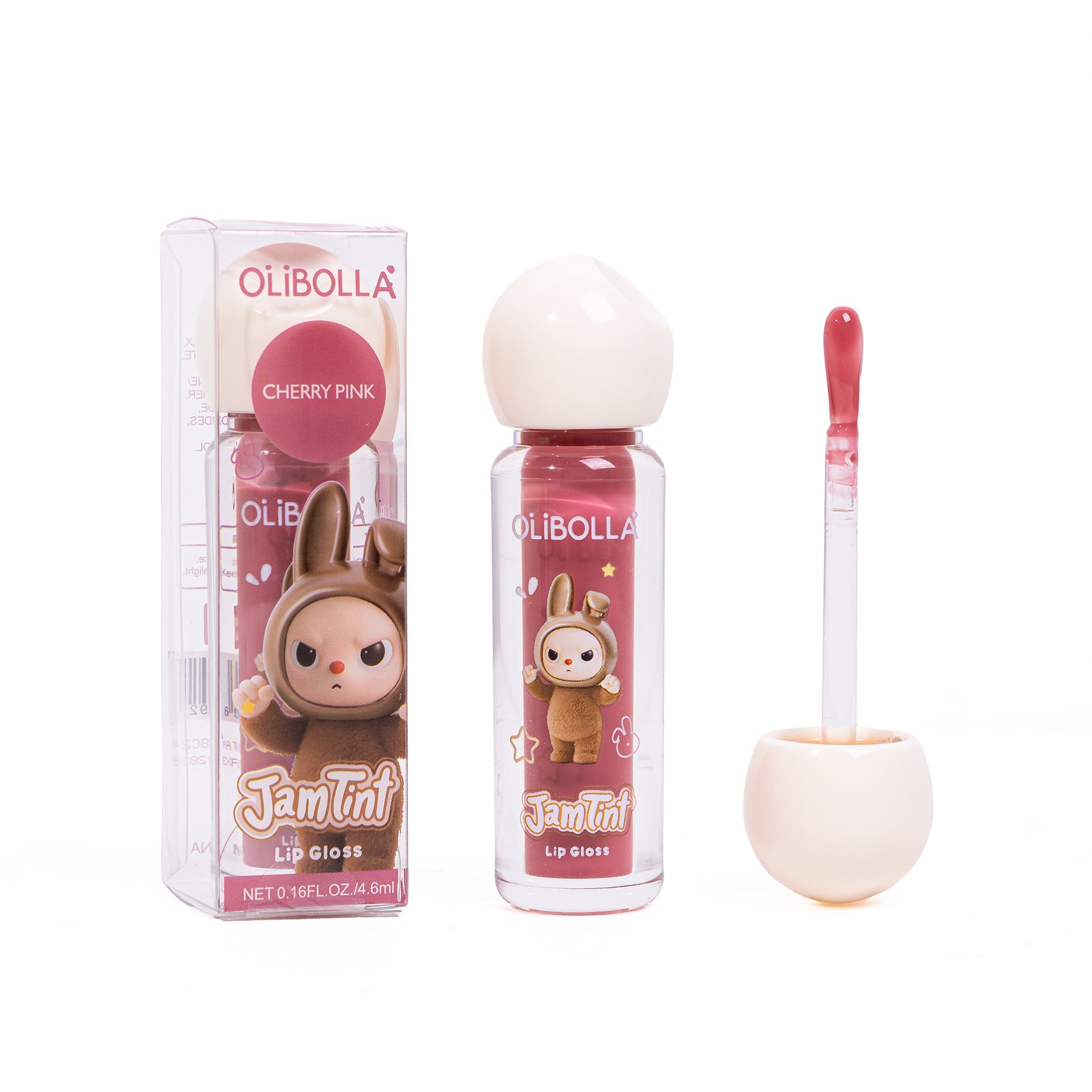 Labubu Glossy Moist Lip Gloss Easy Color Long Lasting Lipstick