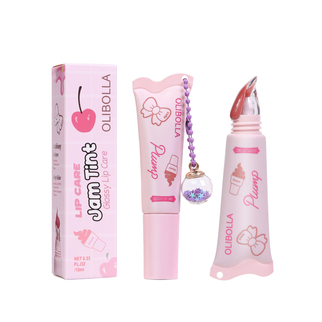 OLIBOLLA Ice Cream Lip Balm With Pendant Long Lasting Hydration