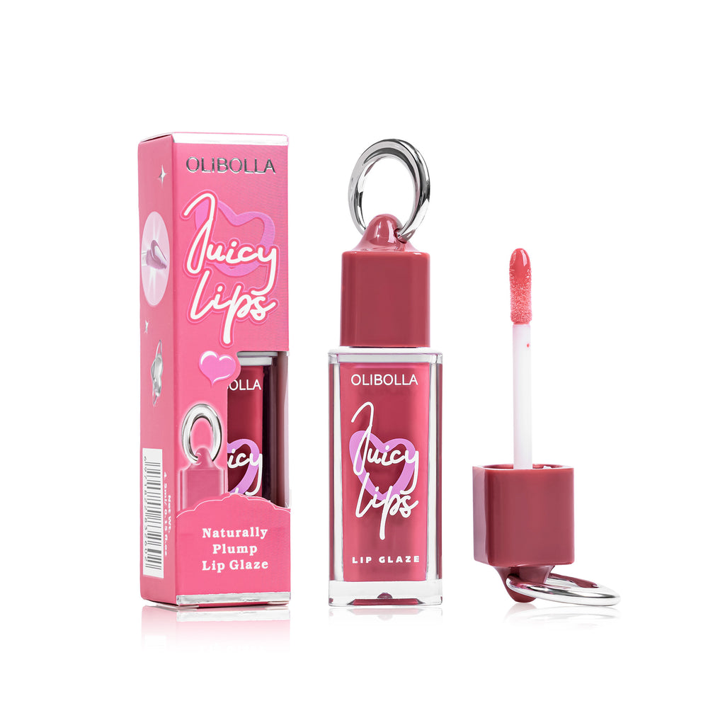 6 Colors Glossy Lip Glaze Non-stick Cup Plump Lip Fade-proof Lipstick