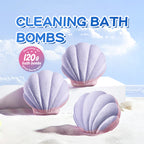SADOER Shell Bath Salt Ball (Purple-Pink) 120g (sinking)