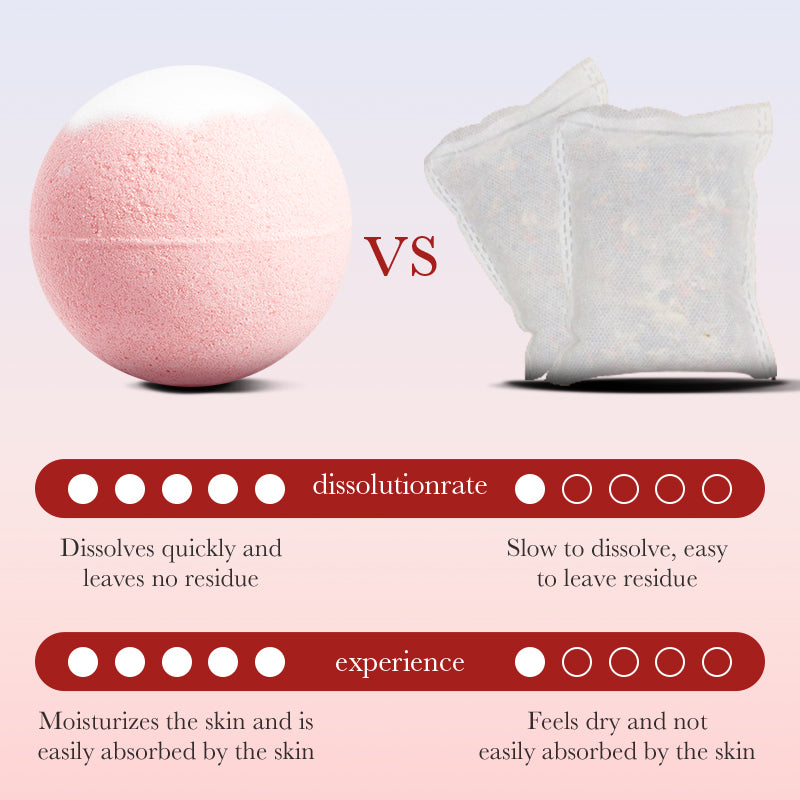 SADOER Rose Bath Salt Ball 100g (sinking)