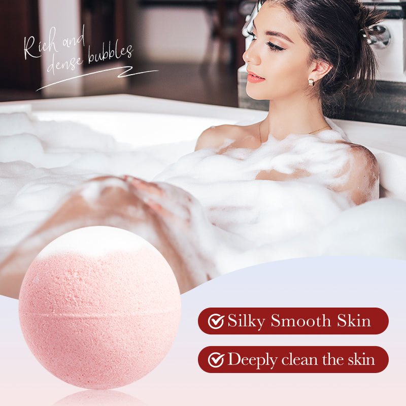 SADOER Rose Bath Salt Ball 100g (sinking)