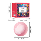 SADOER Peach Fragrance Bath Salt Ball (Red-White) 100g (sinking)