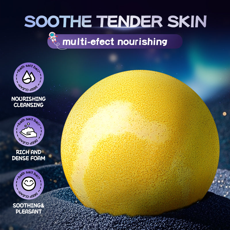 SADOER Planet Osmanthus Fragrance Bath Salt Ball 80g (floating)