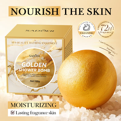 SADOER Golden Bath Salt Ball 100g (sinking)