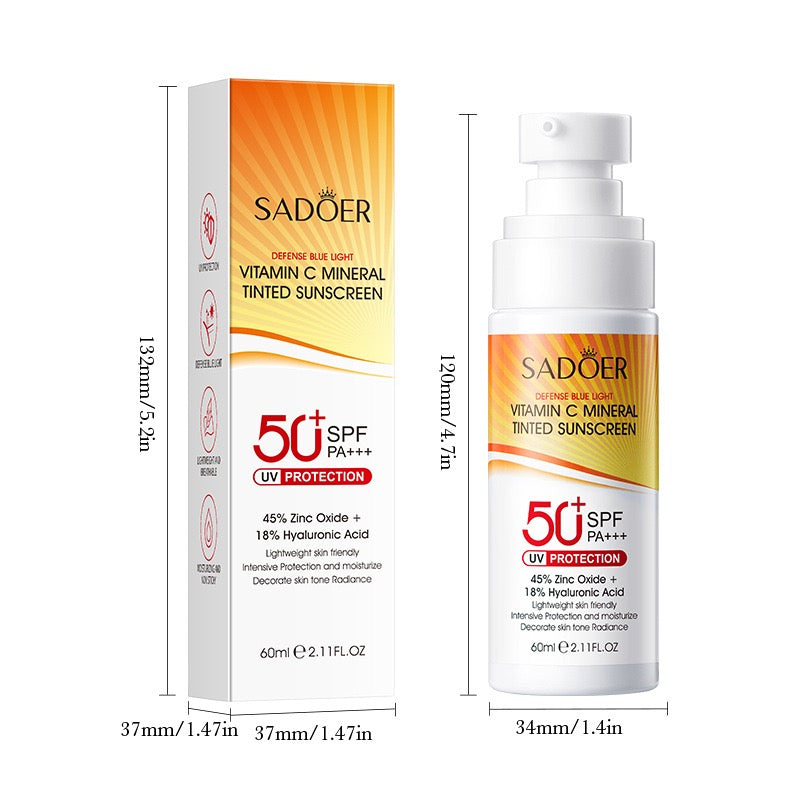 SADÖER VITAMIN C MINERAL TINTED SUNSCREEN EFFECT