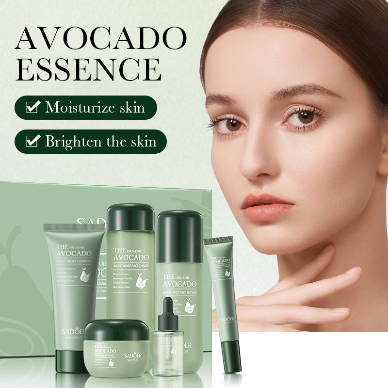 SADOER Avocado Series Moisturizing 6-Piece Set 100g+130ml+100ml+50g+30ml+20g
