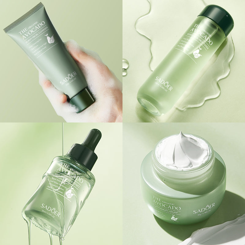SADOER Avocado Series Moisturizing 6-Piece Set 100g+130ml+100ml+50g+30ml+20g