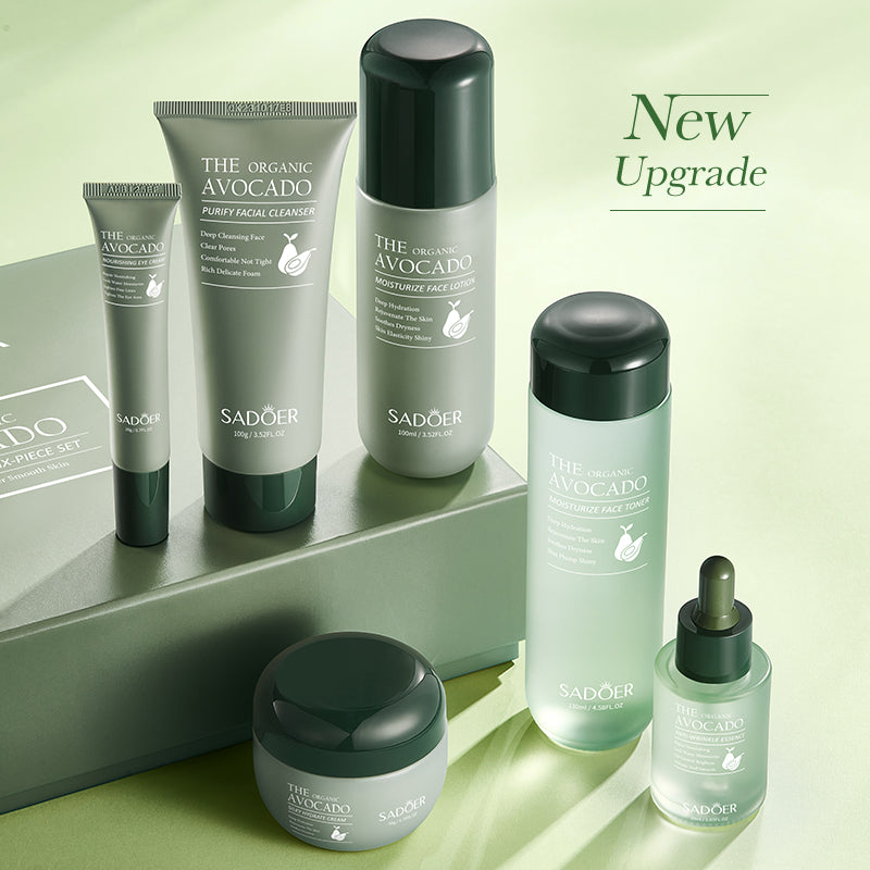 SADOER Avocado Series Moisturizing 6-Piece Set 100g+130ml+100ml+50g+30ml+20g