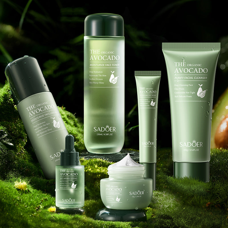 SADOER Avocado Series Moisturizing 6-Piece Set 100g+130ml+100ml+50g+30ml+20g