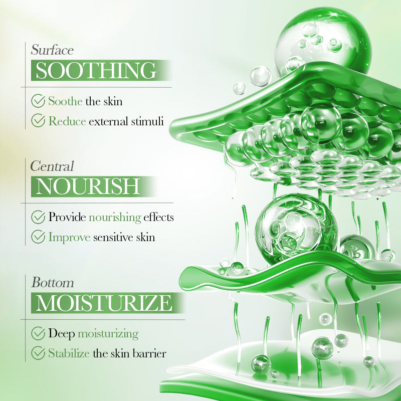 BIOAOUA Centella Soothing Moisturizing Travel 5-Piece Set 10ml+30g+30ml*2+15g