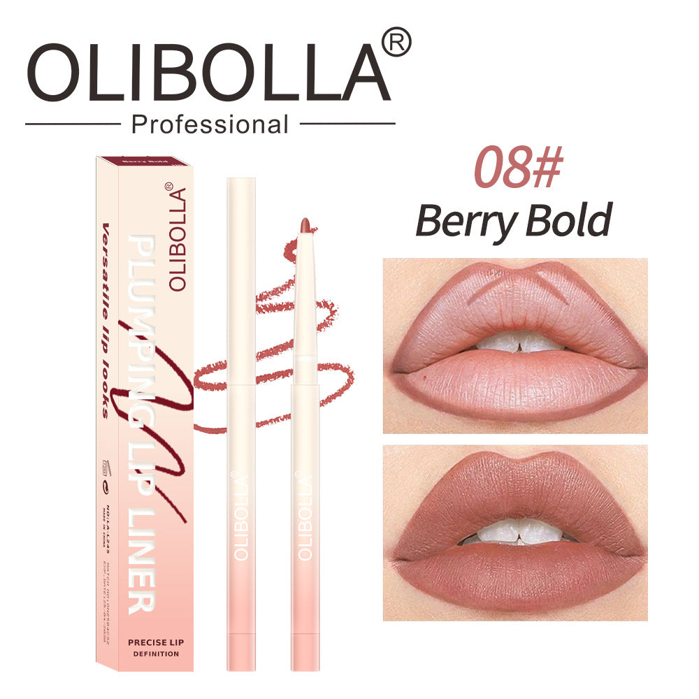 OLIBOLLA 8 Colors Matte Lip Liner Waterproof Long Lasting Lip Pencil