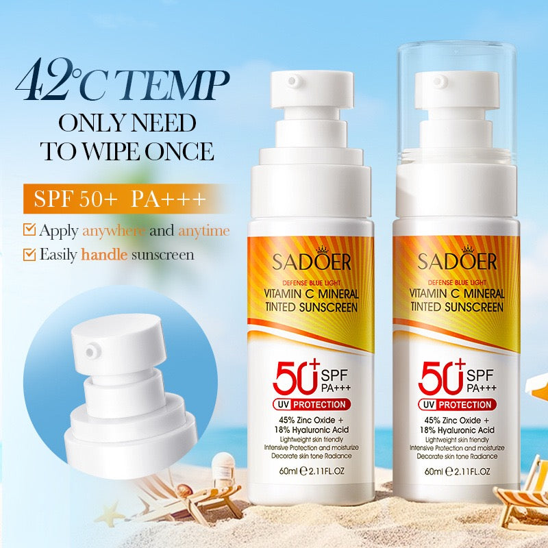 SADÖER VITAMIN C MINERAL TINTED SUNSCREEN EFFECT