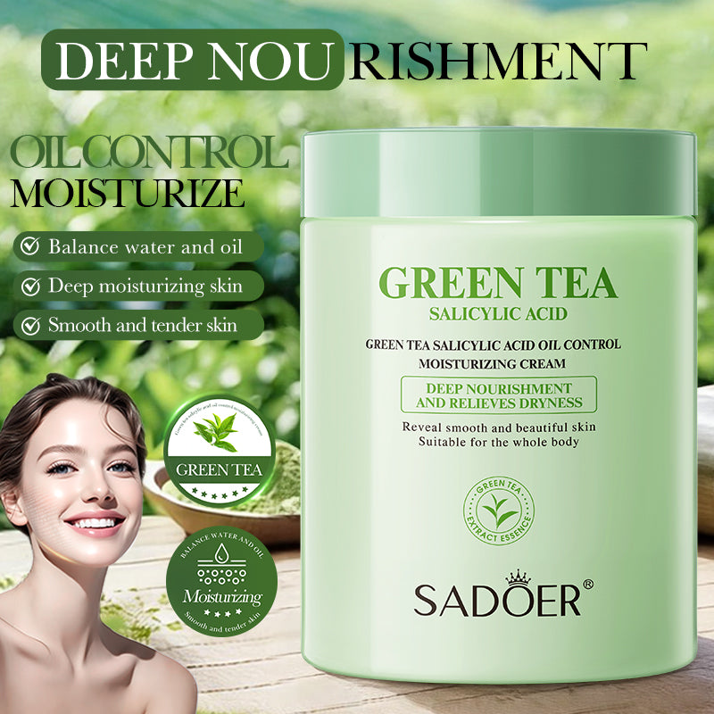 SADOER Green Tea Salicylic Acid Oil Control Moisturizing Cream 300g