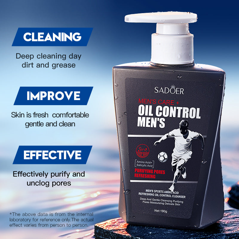 SADOER Men's Amino Acid Refreshing Oil-Control Cleanser 190g