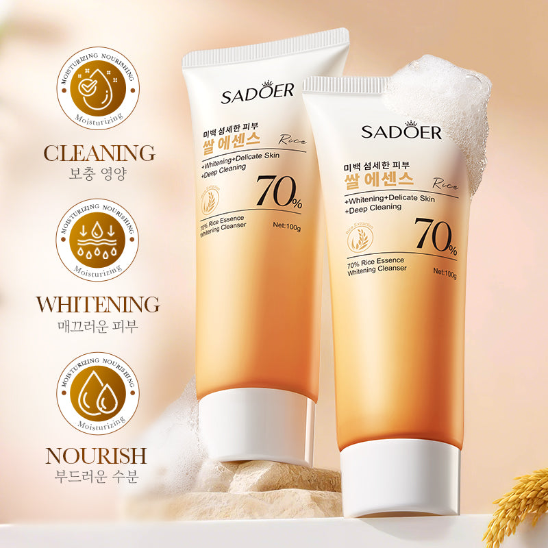 SADOER 70% Rice Essence Whitening Cleanser 100g