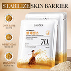 SADOER 70% Rice Essence Whitening, Nourishing, and Firming Facial Mask 25ml/Piece