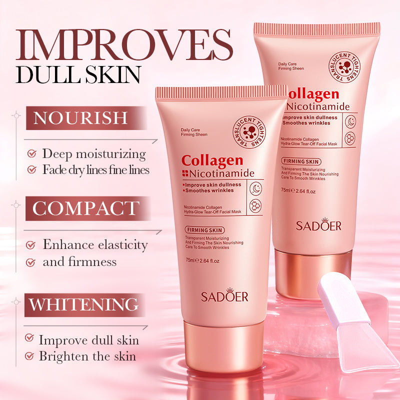 SADOER Niacinamide Collagen Hydrating Peel-off Facial Mask 75ml