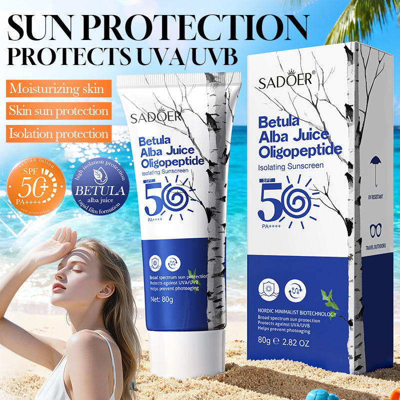 SADOER Birch Juice Oligopeptide Isolation Sunscreen 80g