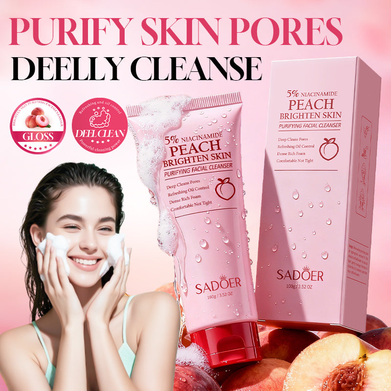 SADOER Niacinamide Peach Brightening Cleansing Milk 100g