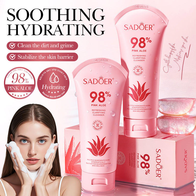 SADOER Pink Aloe Soothing Cleansing Milk
100g
