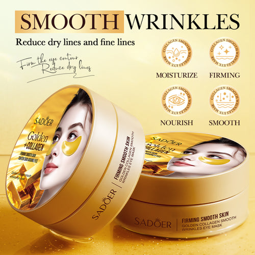 SADOER Gold Collagen Anti-Wrinkle Eye Mask 80g (60pcs/30pairs)