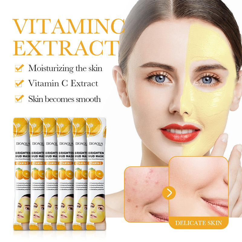 BIOAOUA Vitamin C Brightening Mud Mask 8g