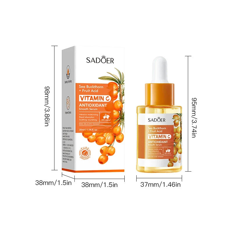 SADOER Sea Buckthorn Vitamin C Antioxidant Brightening and Moisturizing Essence