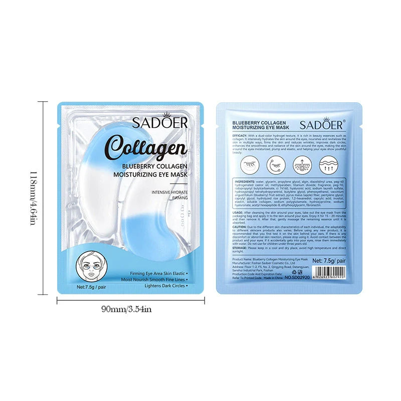 SADOER Blueberry Collagen Moisturizing Eye Mask