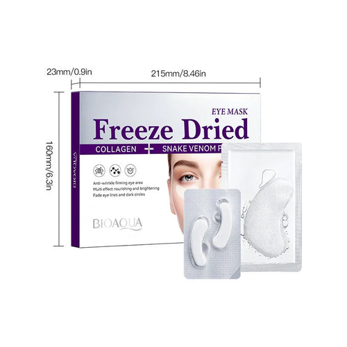 BIOAOUA Collagen Snake Venom Peptide Anti-Wrinkle Freeze-dried Eye Mask