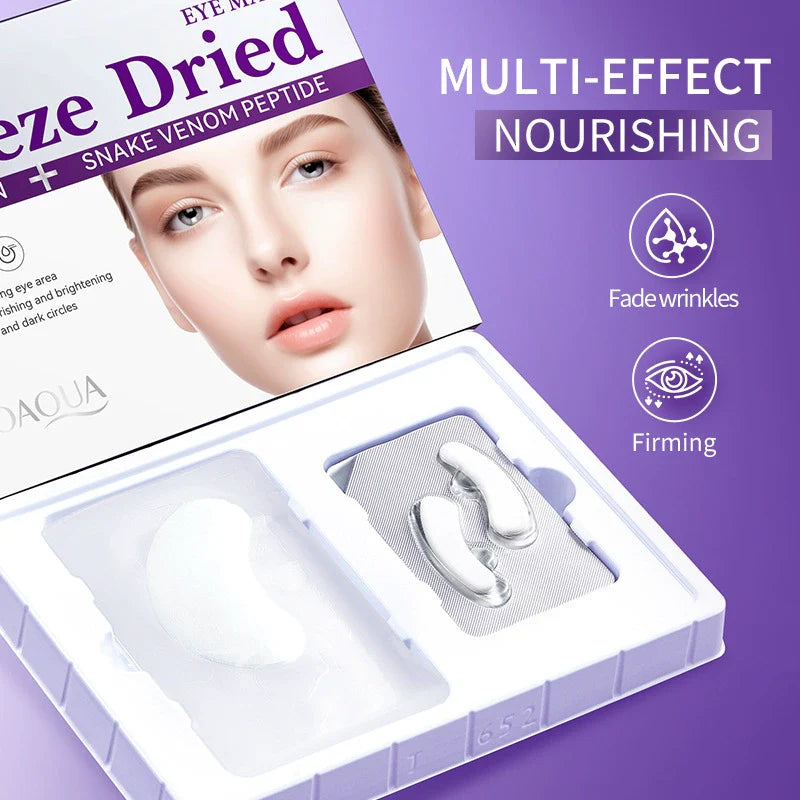 BIOAOUA Collagen Snake Venom Peptide Anti-Wrinkle Freeze-dried Eye Mask