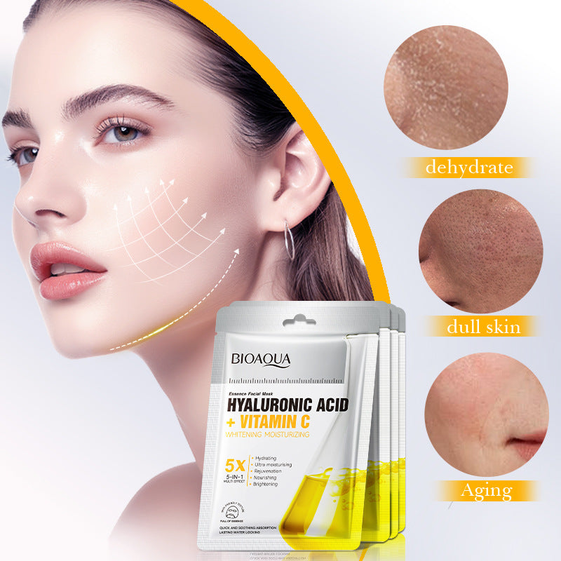 BIOAOUA Hyaluronic acid vtamin e moisturising hydrating facial mask 25g