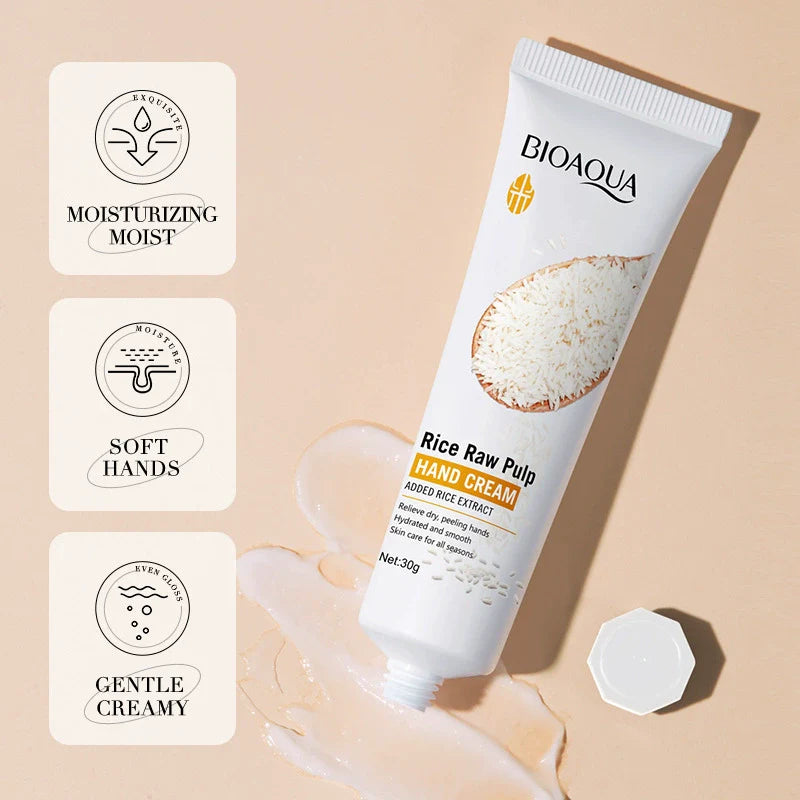 BIOAOUA Anti-Cracking Poquanya Rice Puree Hand Cream