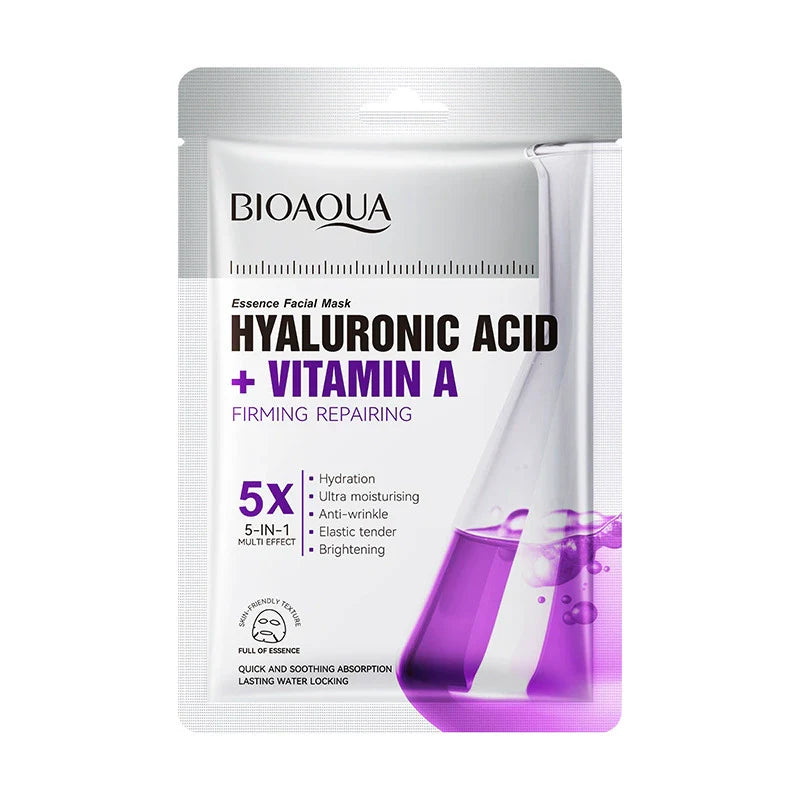 BIOAOUA Hyaluronic acid vtamin e moisturising hydrating facial mask 25g