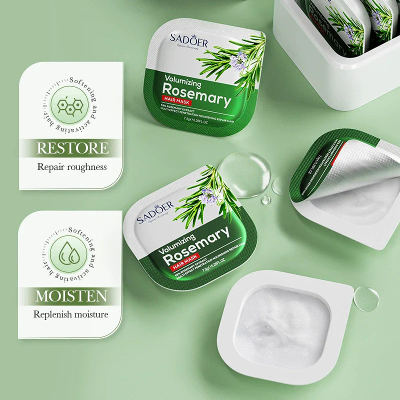 SADOER Rosemary Repairing Nourishing and Softening Hair Mask Improves frizzy and smooth hair Strands in the hair care series