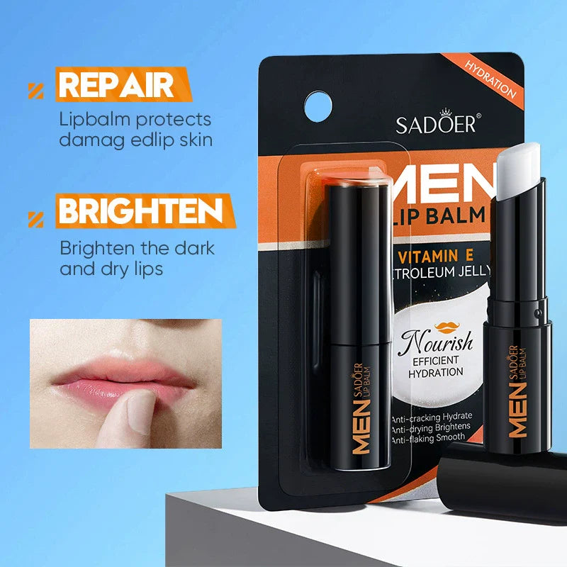 SADOER Men's Horn Carp Vaseline Lipstick Moisturizes, hydrates and prevents dryness and cracking
